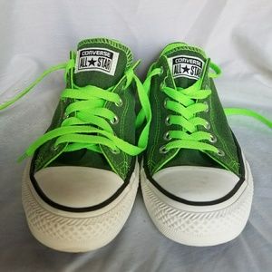 Brand New Green/Lime Green Converse